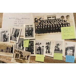 Vintage 1941 Electrical Ordnance School Photographs & Documents